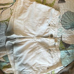White faded glory jeans shorts (size 8)